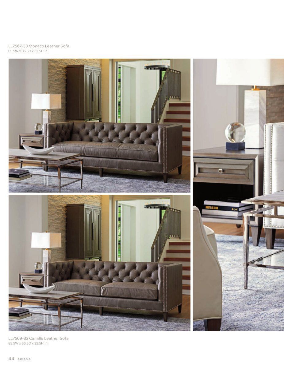 Ariana Monaco Leather Sofa