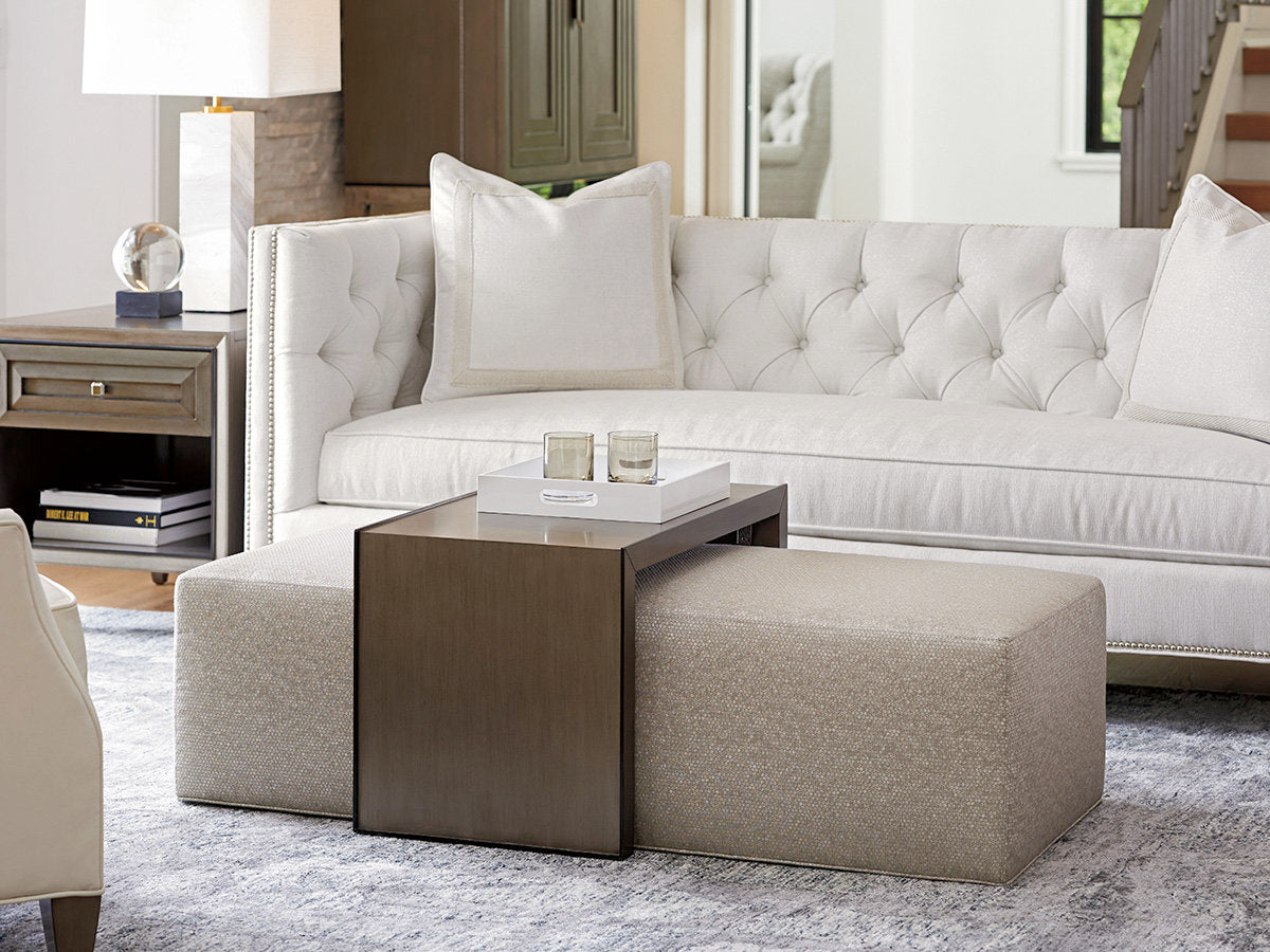 Ariana Savona Cocktail Ottoman with Slide