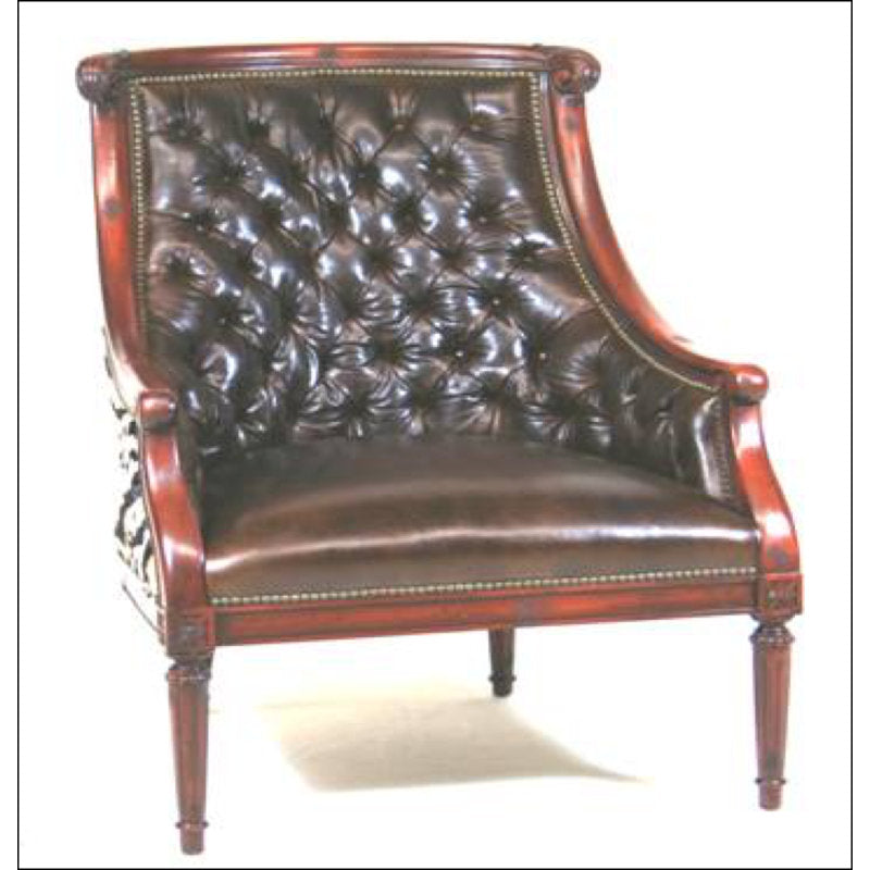 Armchair Chair with Ottoman