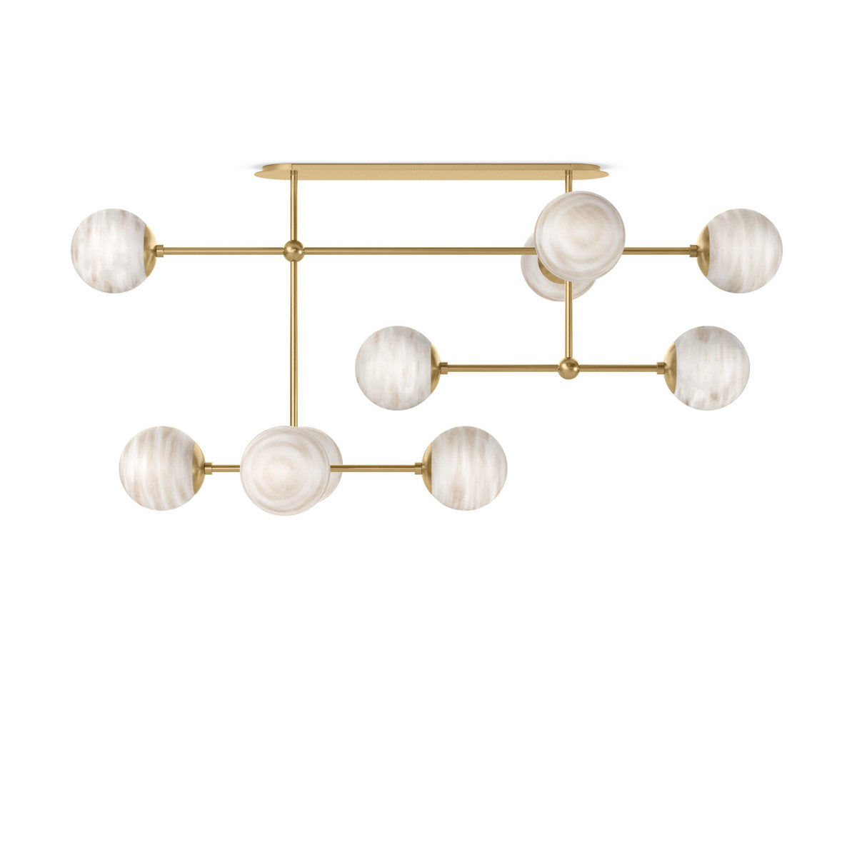 Armstrong Small Linear Chandelier-Black Gunmetal