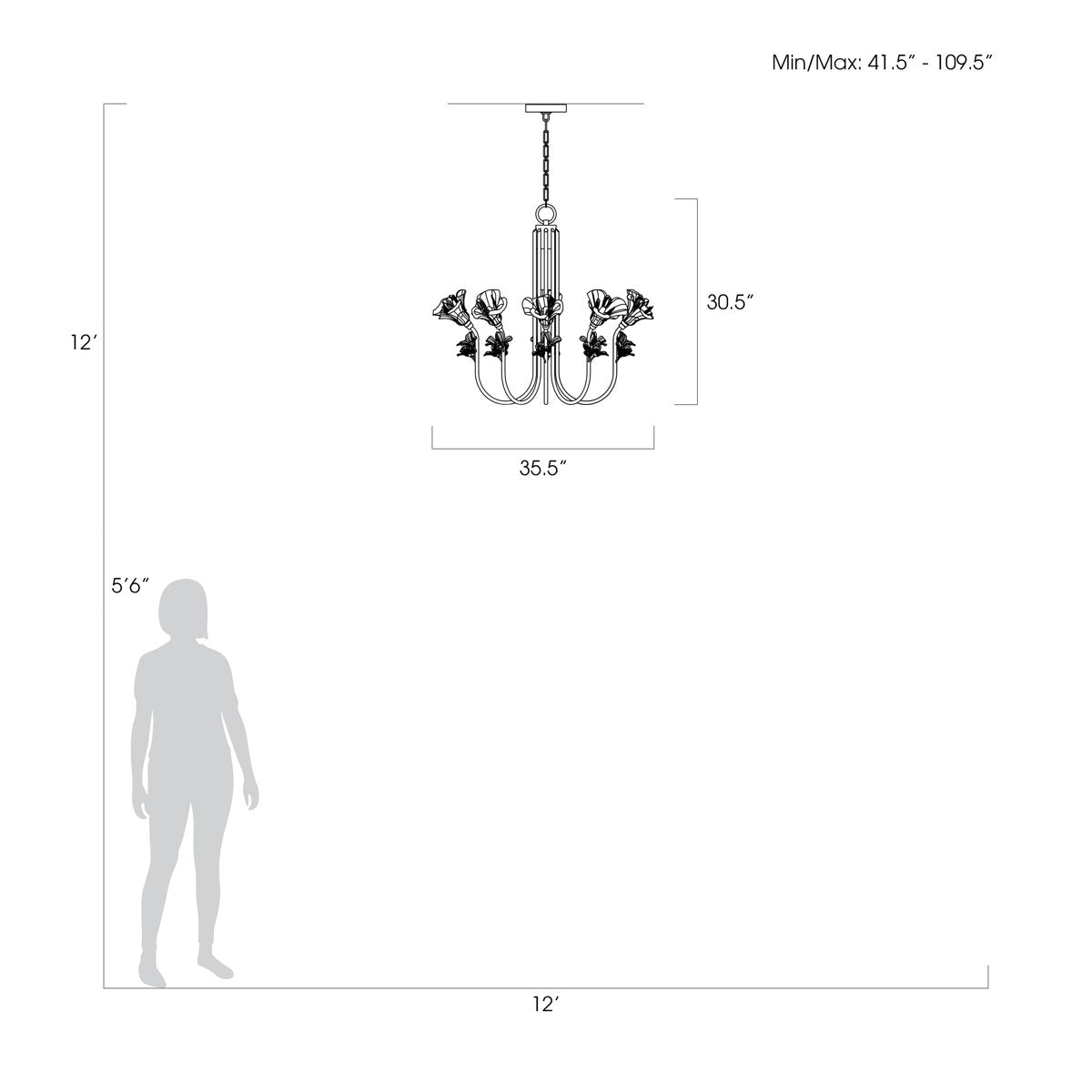 Azu 10 - Light Chandelier