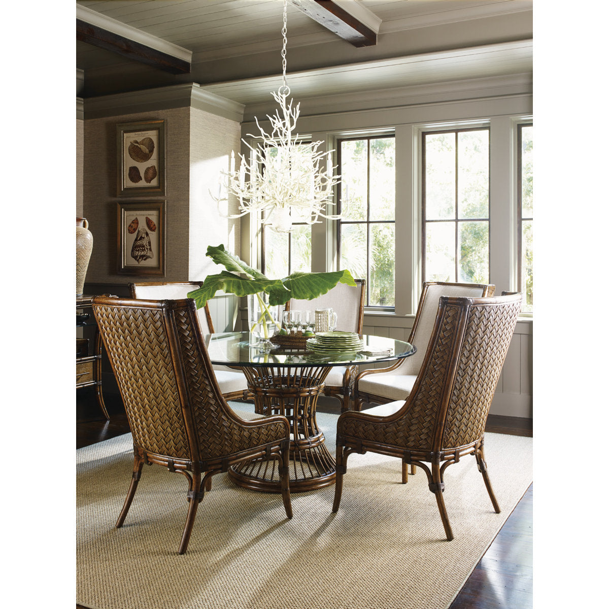 Bali Hai Latitude Dining Table with Glass Top