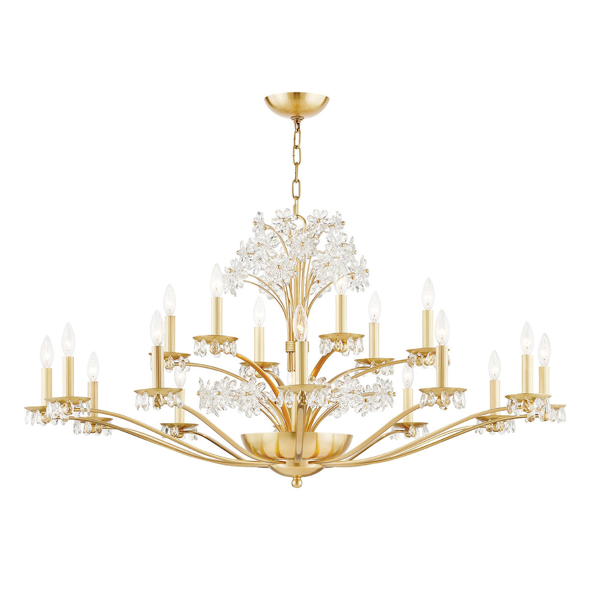 Beaumont 20 Light Chandelier - Clear Glass