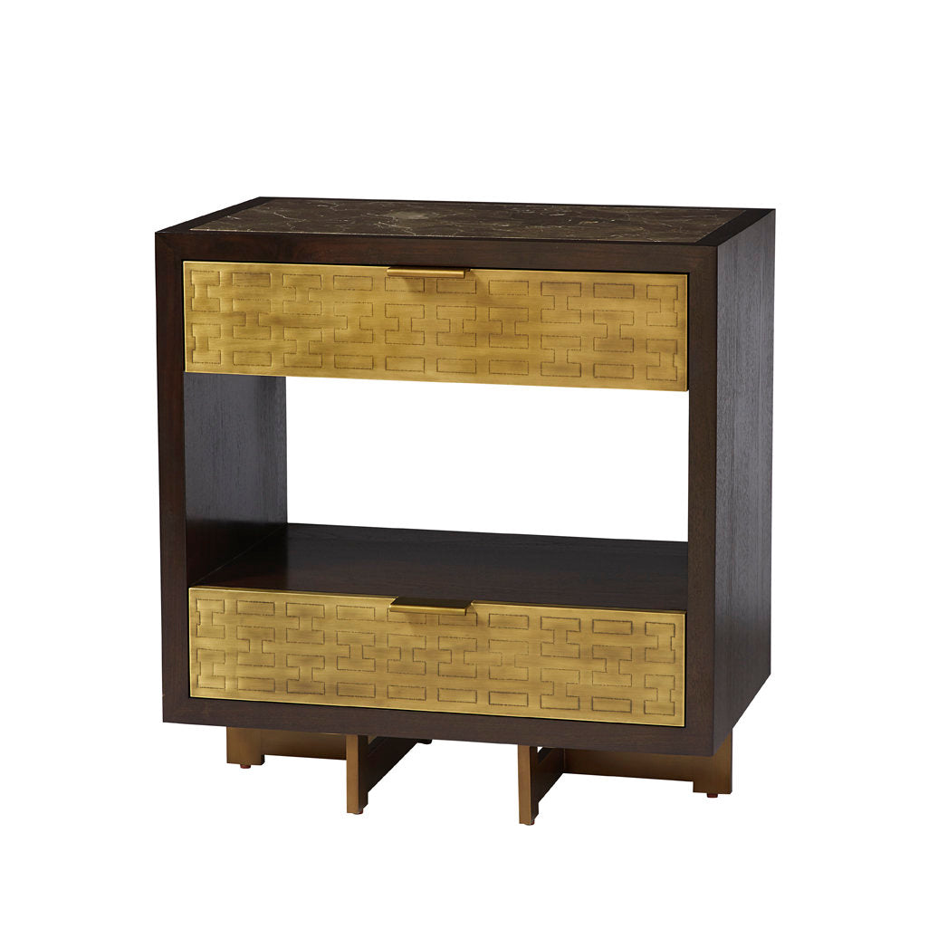 Benedict 2 - Drawer Solid Wood Nightstand