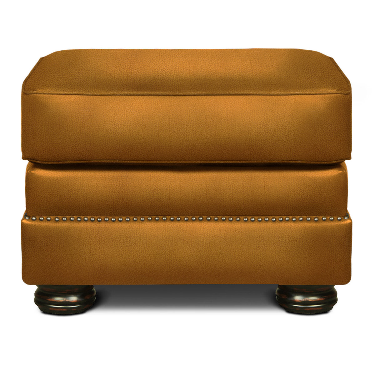 Buckingham Leather Ottoman