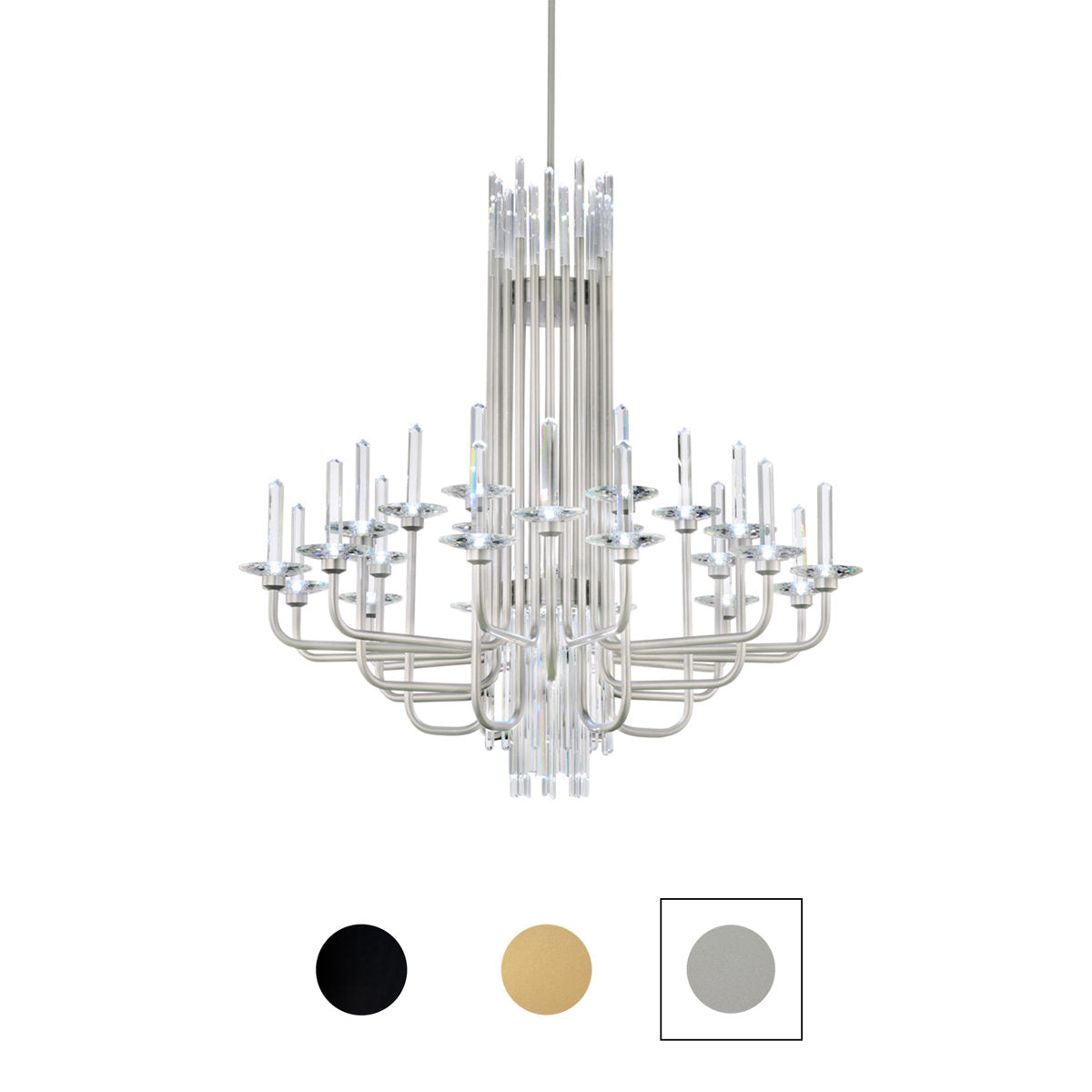 Calliope 24 Light Crystal LED Chandelier