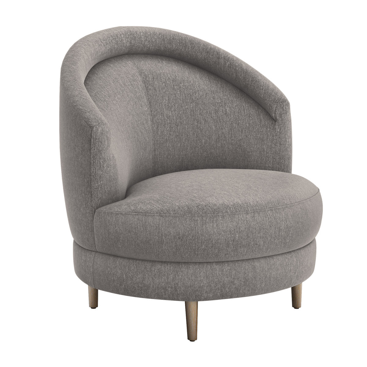Capri Swivel Barrel Chair Chair with Ottoman