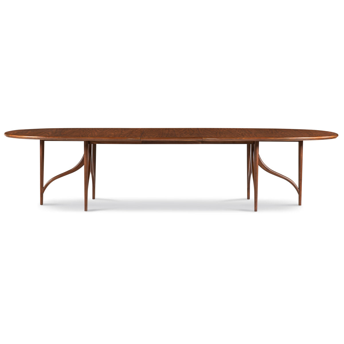 Carrier And Company Oval Walnut Wood Dining Table
