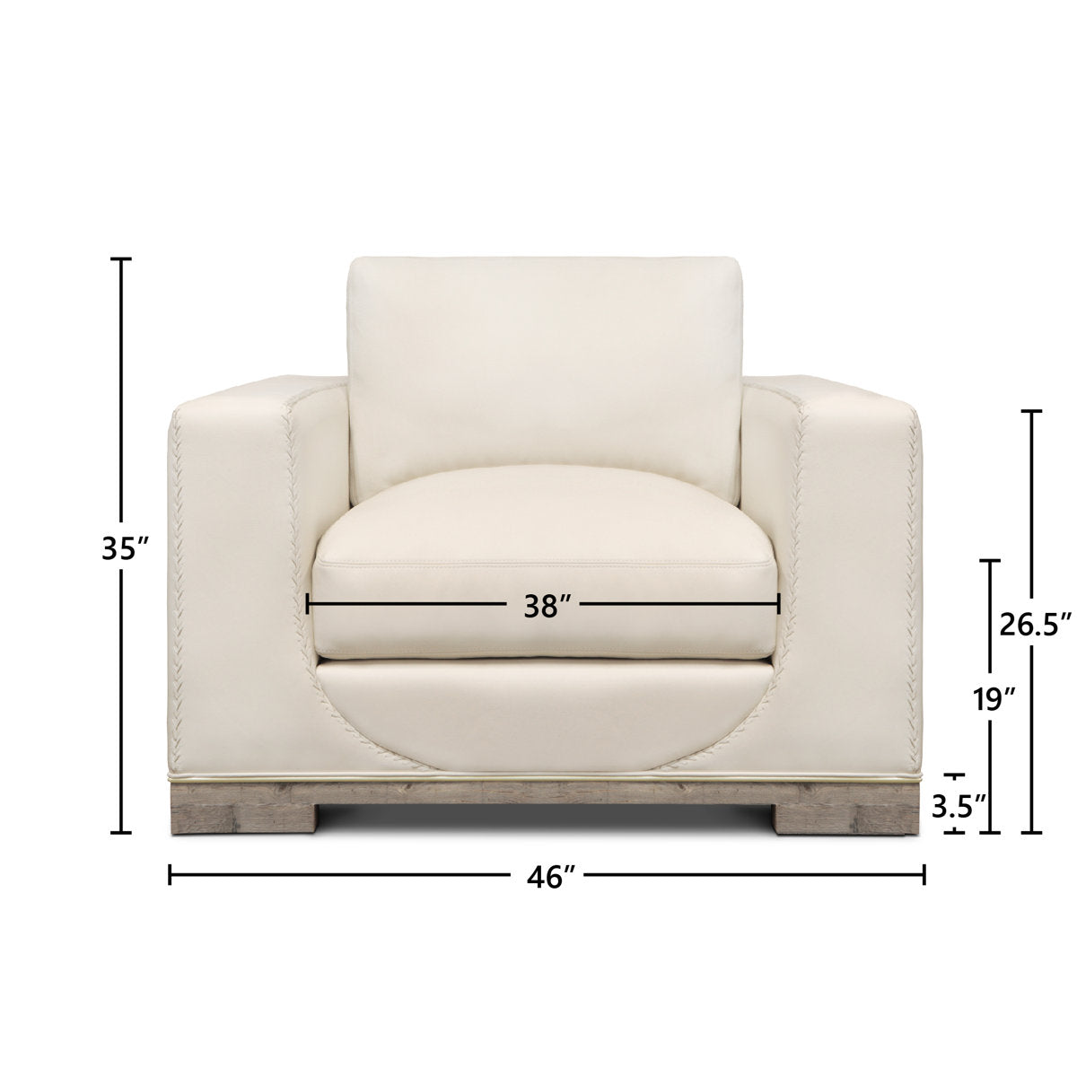Cassidy Leather Chair And A Half Chair with Ottoman