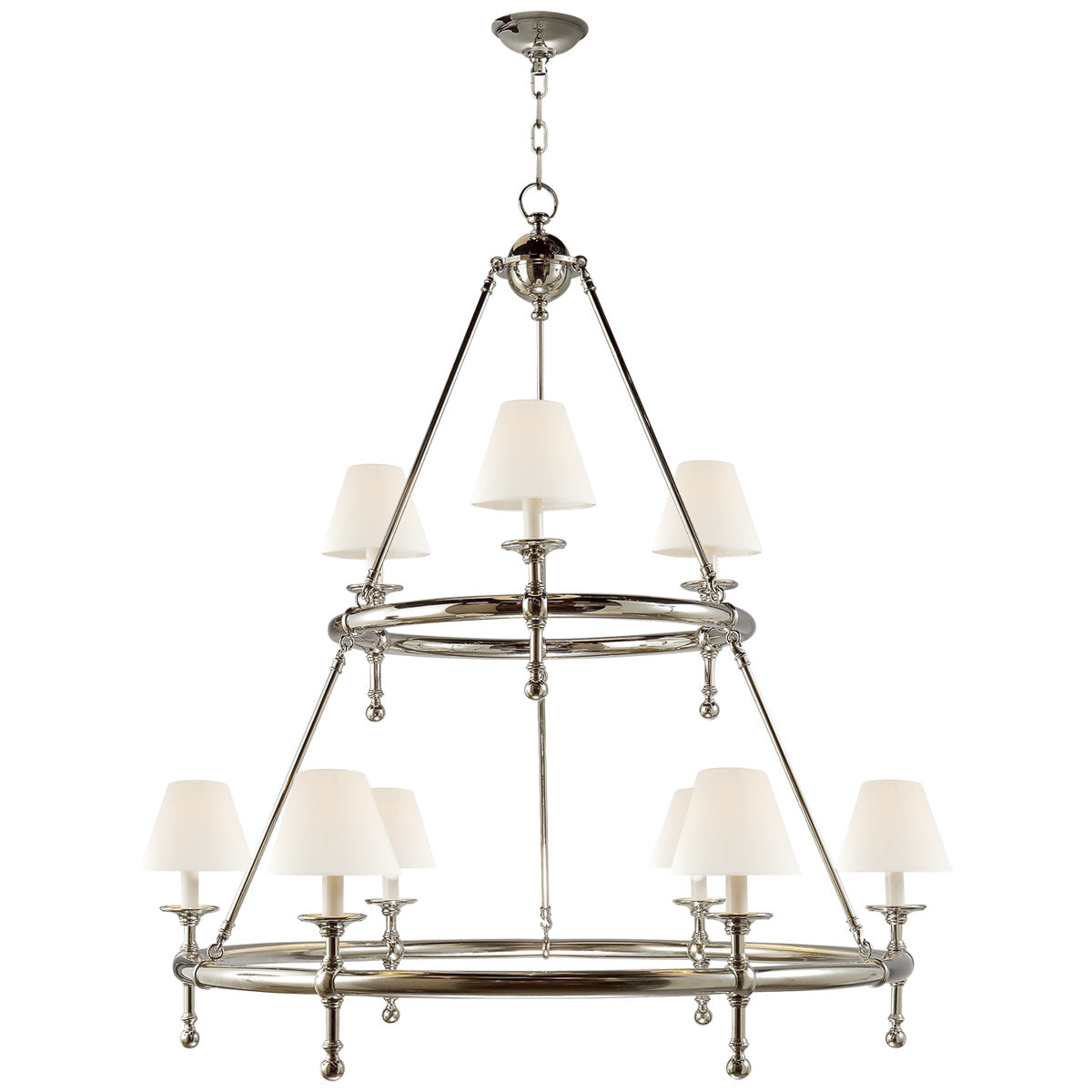 Chapman & Myers Classic Two-Tier Ring Chandelier