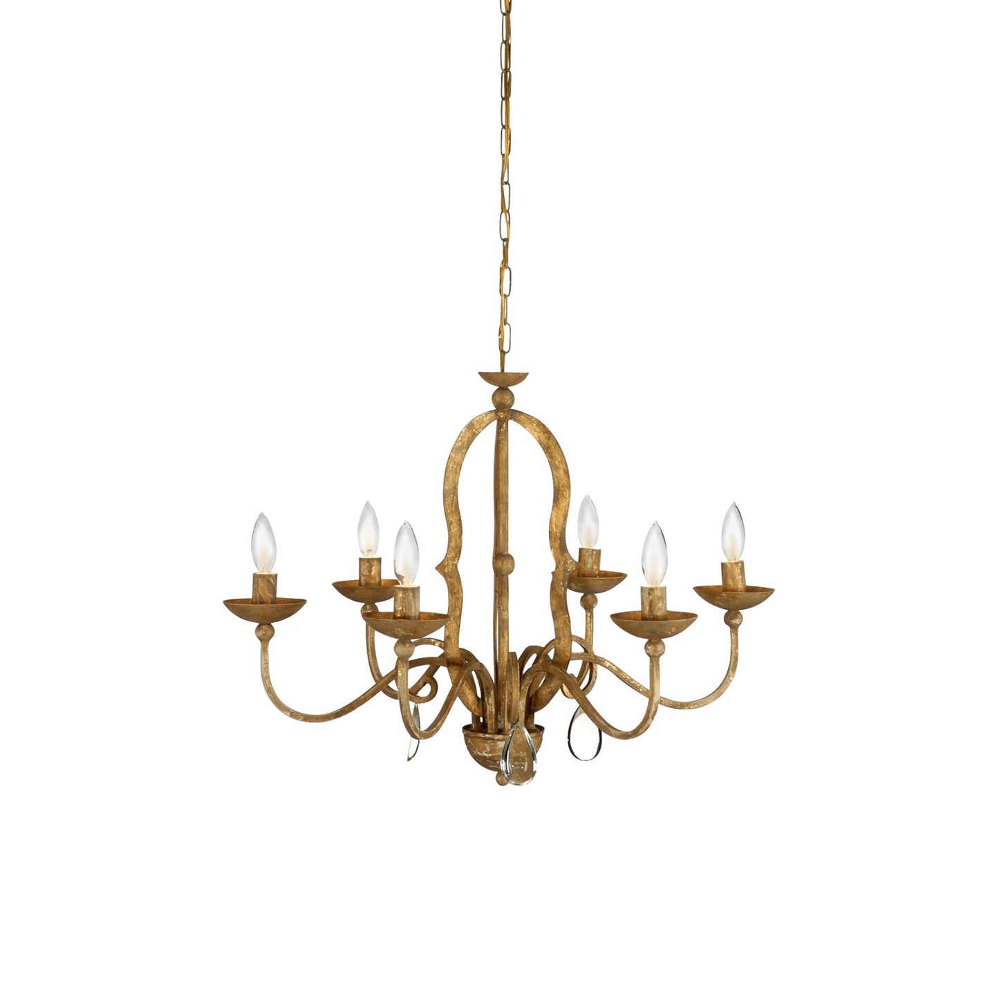 Chelsea House Newport 27 Inch 6 Light Chandelier Cp93498