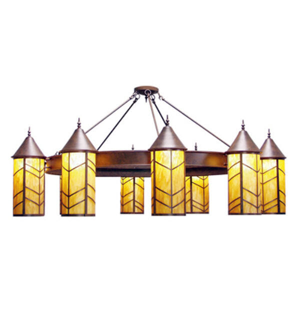 Chevron 10 - Light Chandelier