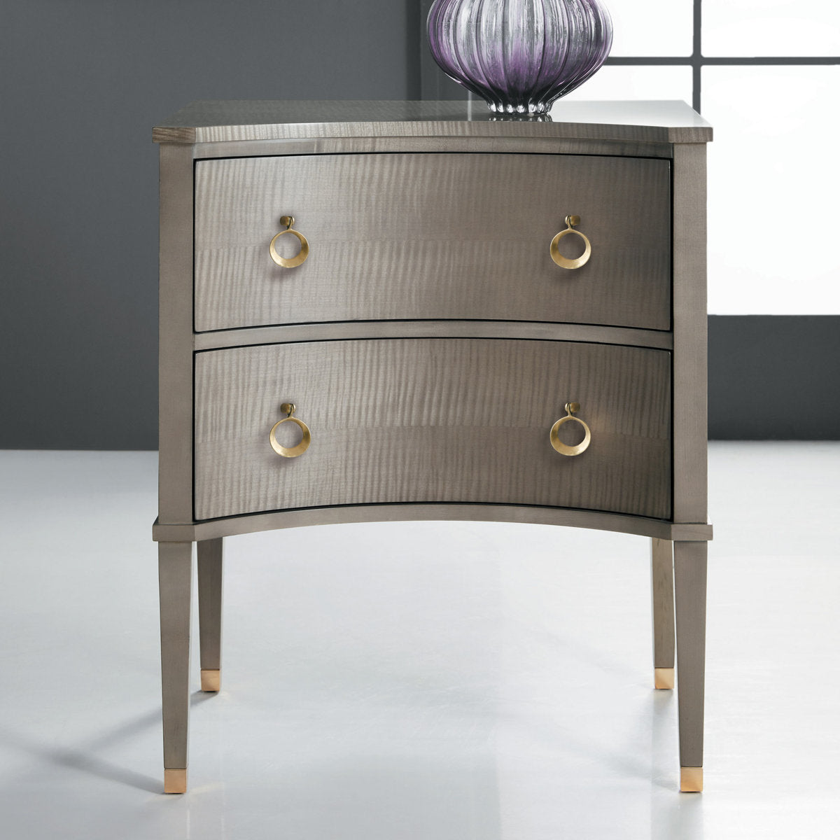 Concave Sycamore Accent Chest