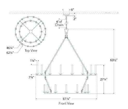 Darlana Two Tier Chandelier