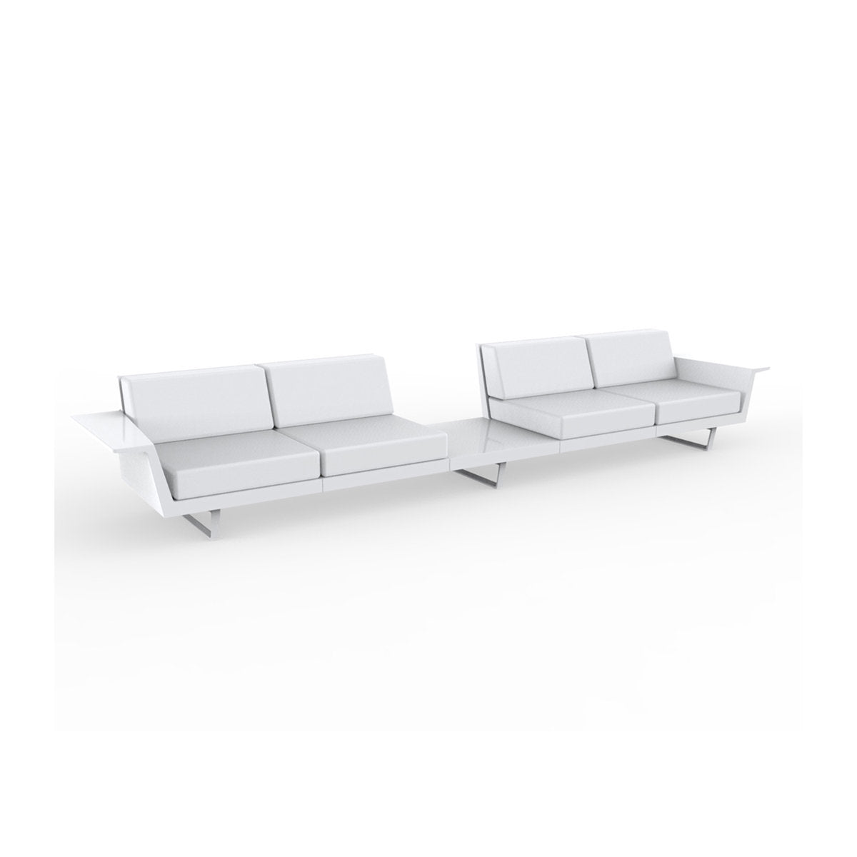 Delta 170" W 4 Seat Sofa and Table