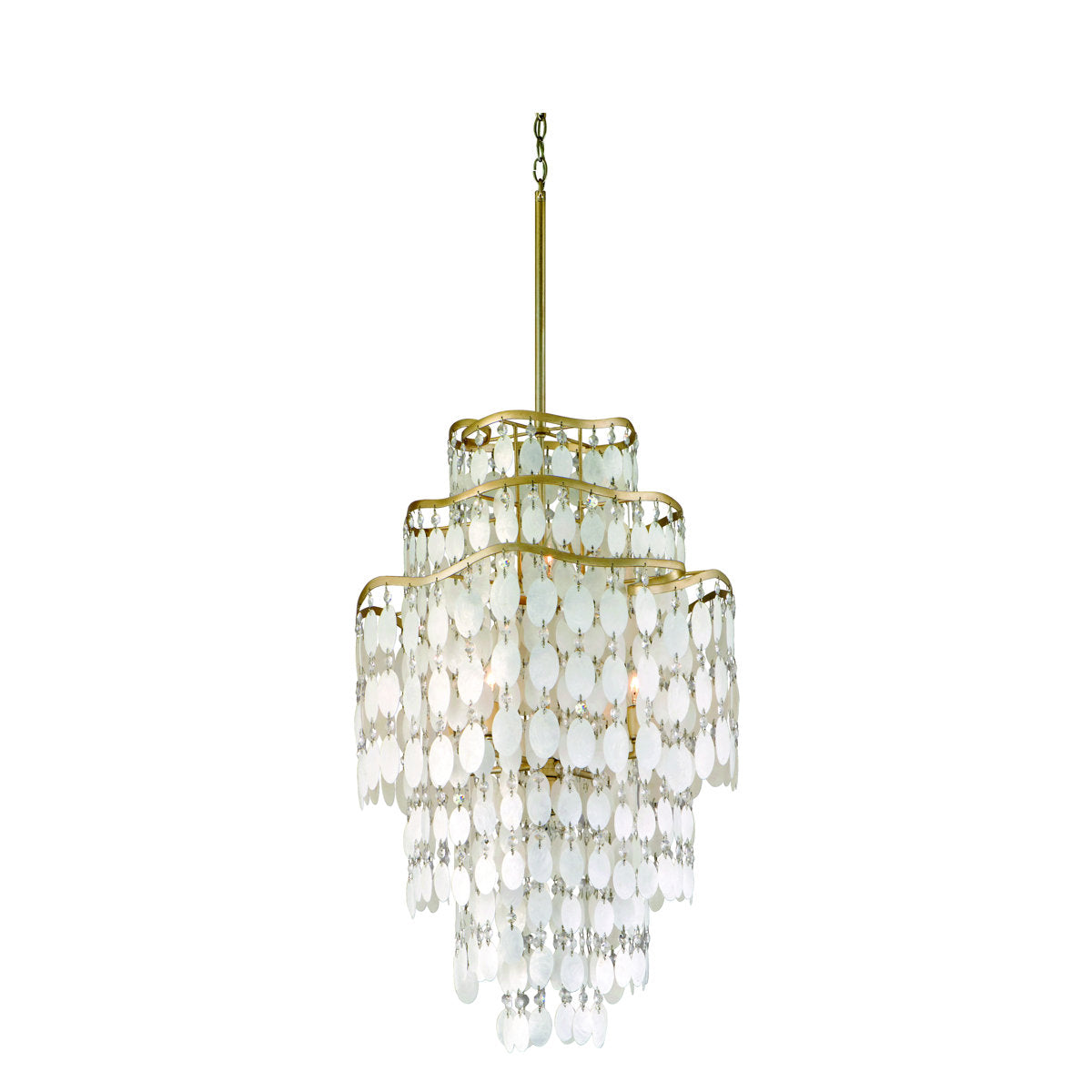 Dolce 7 - Light Unique / Statement Tiered Chandelier with Crystal Accents