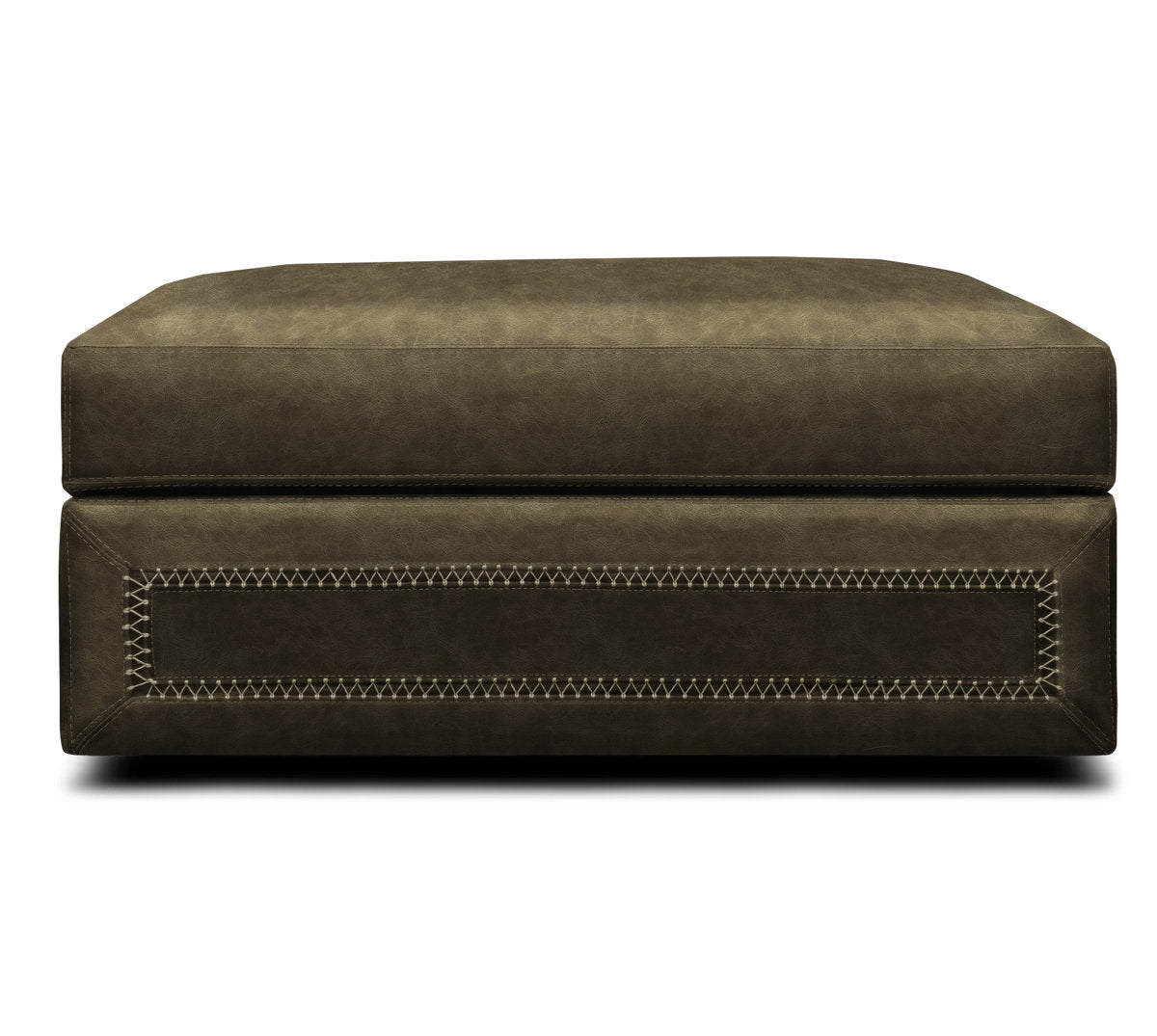 Downtown Cowboy Leather Ottoman