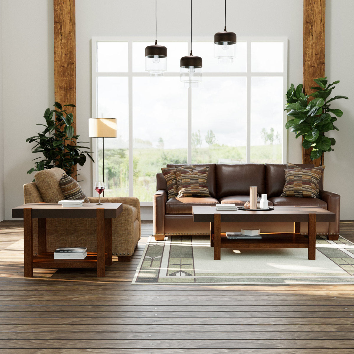 Durant Leather Sofa