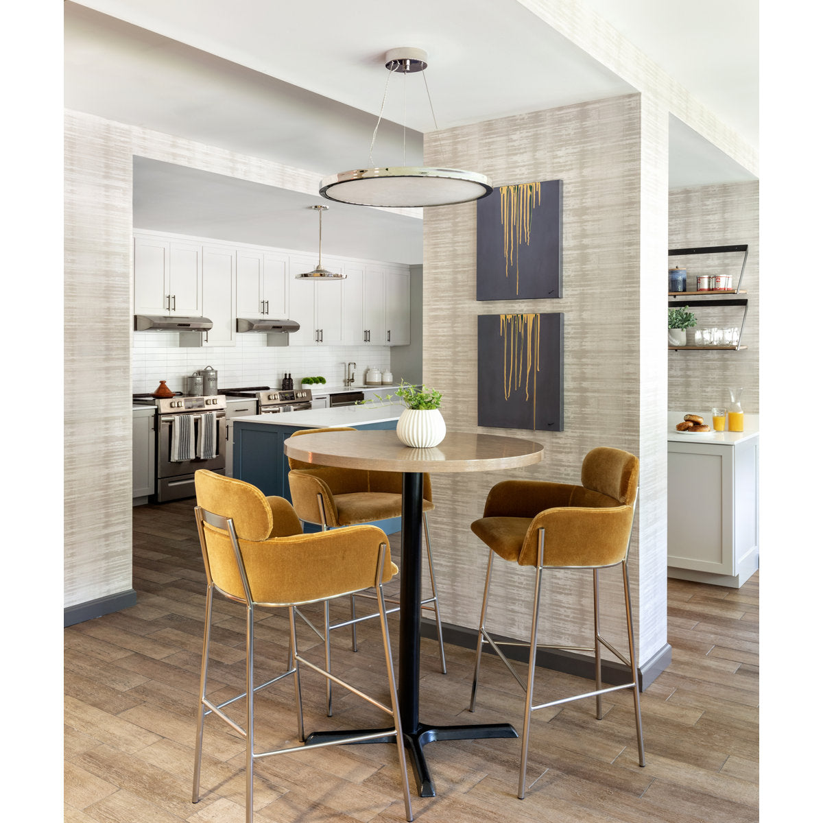 Eastport - 24" Led Pendant - Polished Nickel Finish
