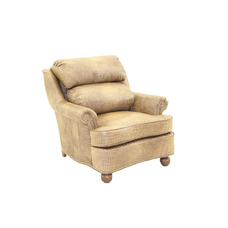 English Pub Armchair Chair with Ottoman