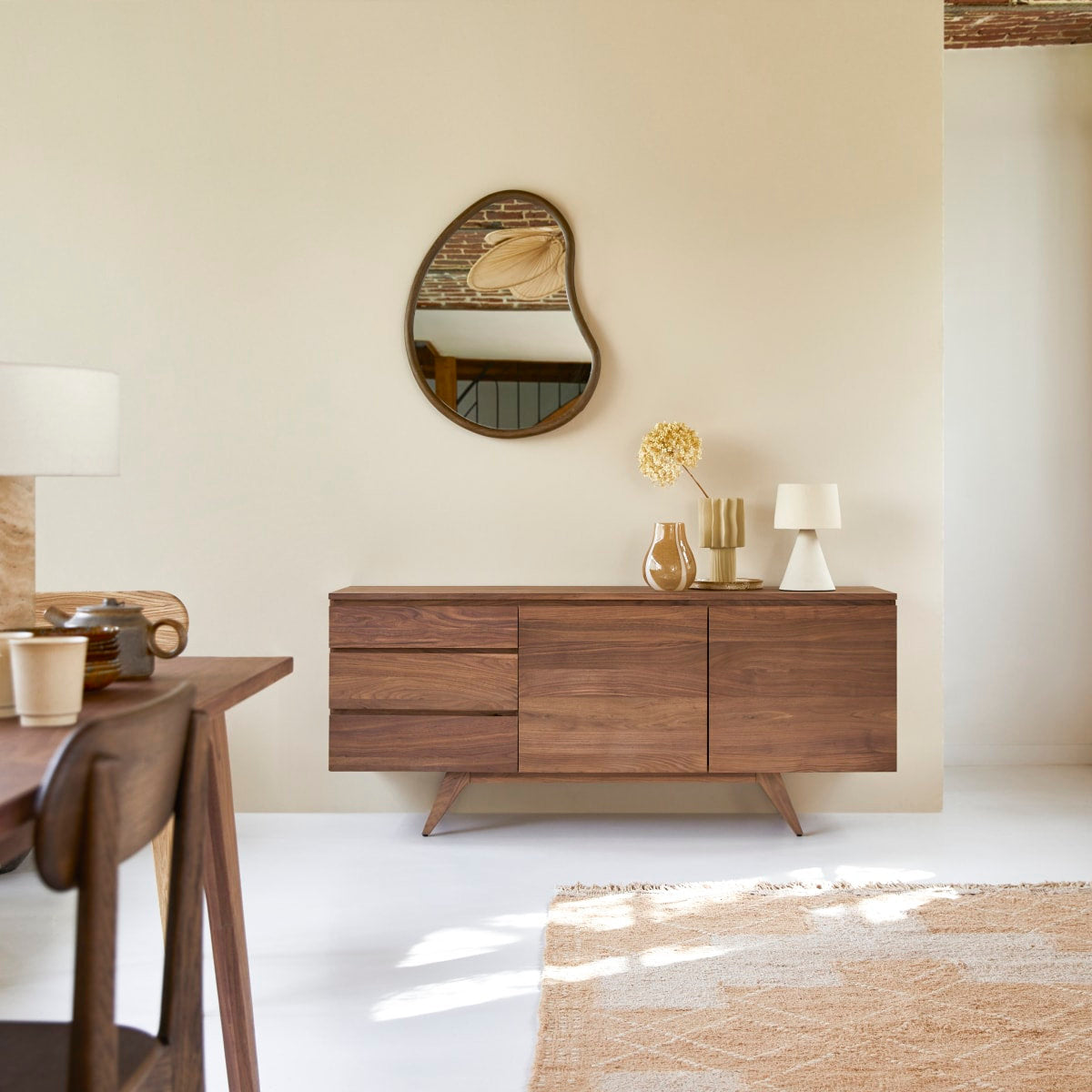Esm茅e 69.69'' W Solid Wood Sideboard
