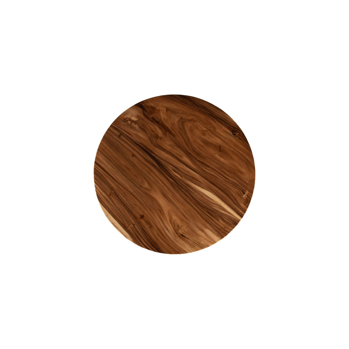 Floating Round Dining Table With Acrylic Legs, Natural