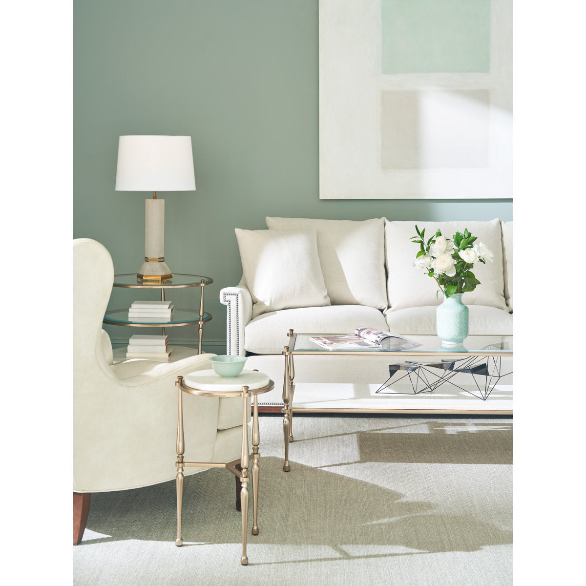 Glass End Table