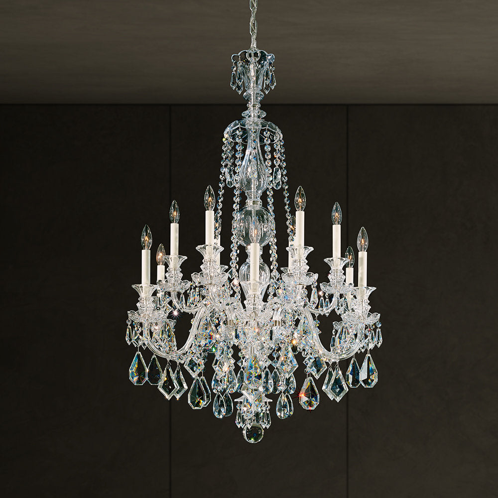 Hamilton 12 - Light Glass Chandelier