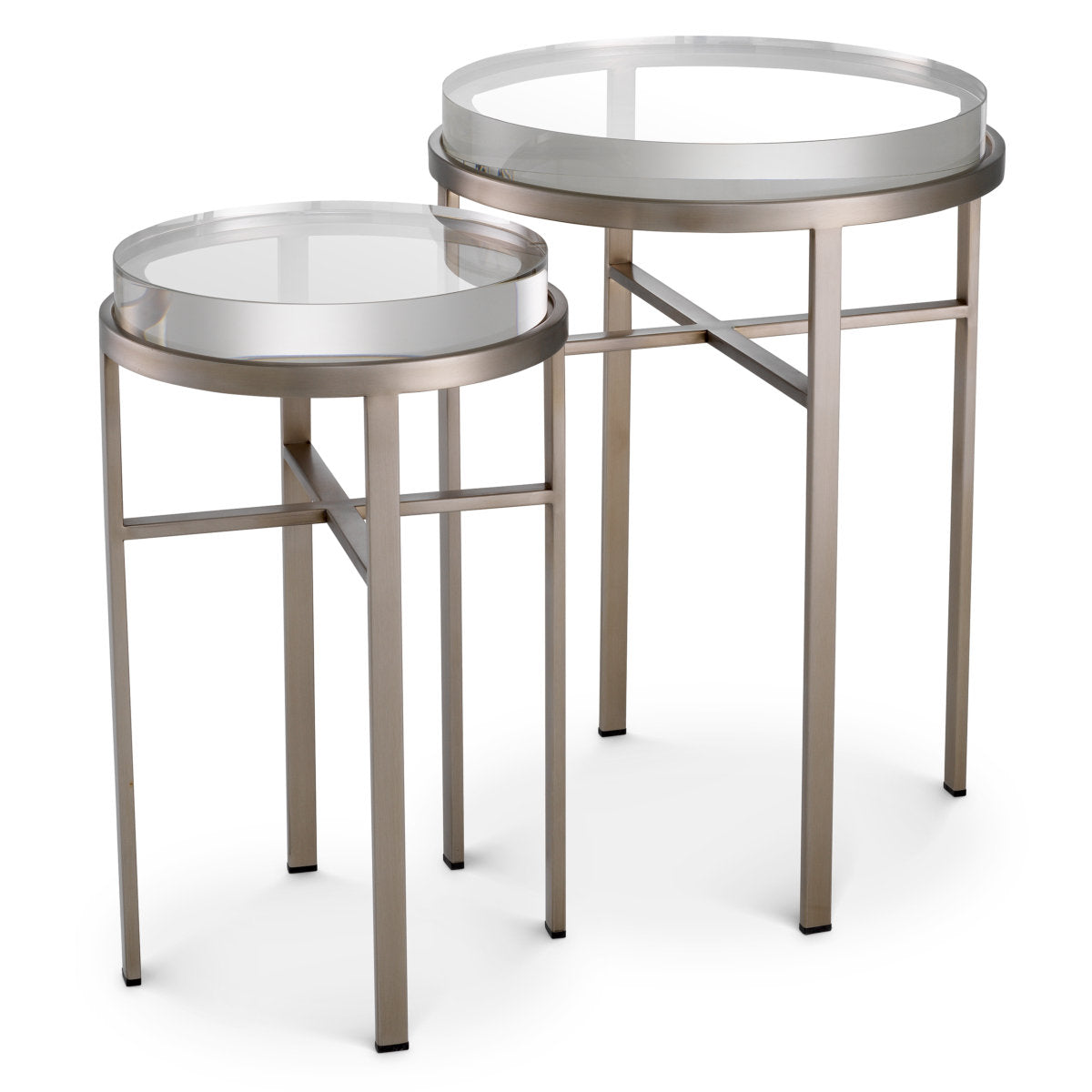 Hoxton Glass Nesting End Table