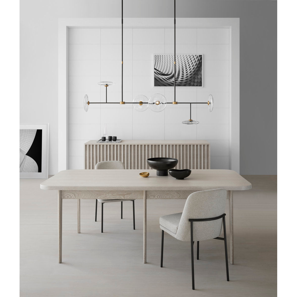 Ian K. Fowler Calvino Large Linear Chandelier