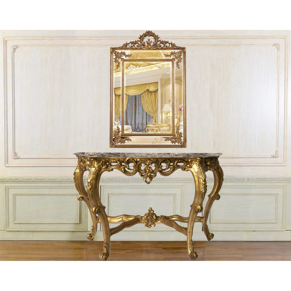 Infinity 53'' W Marble Console Table
