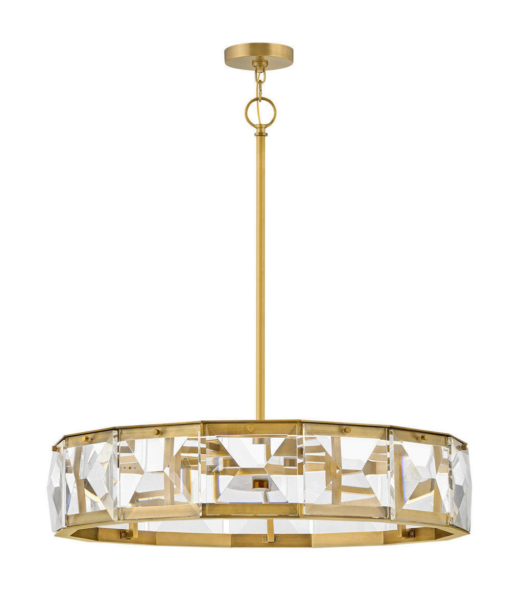 Jolie 1 - Light Unique Drum LED Chandelier