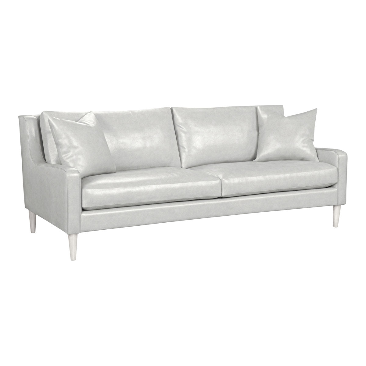 Josie 86.5" Genuine Leather Square Arm Sofa