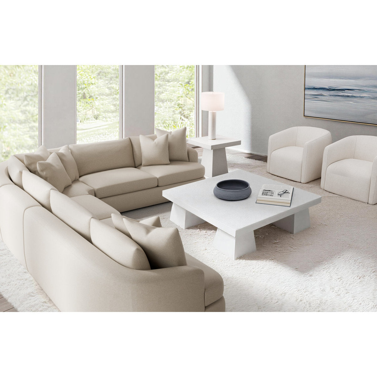 Jules Fabric 4 Pc Sectional