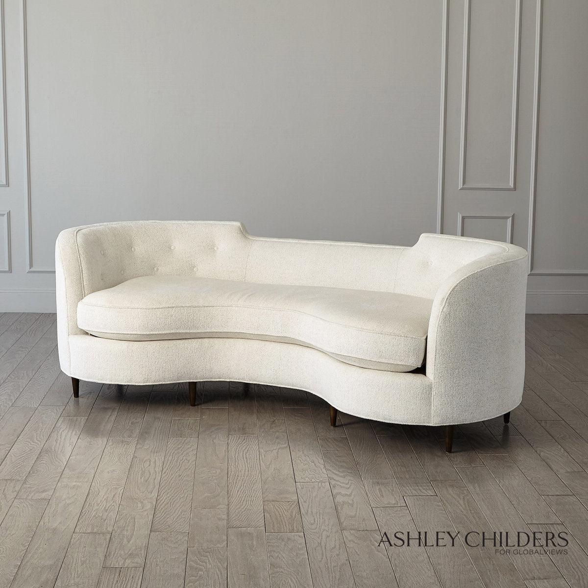 Lauren 89.5'' Curved Sofa