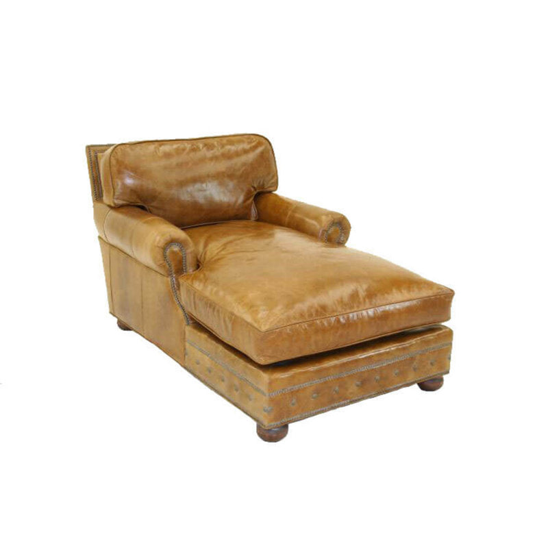 Leather Chaise Lounge