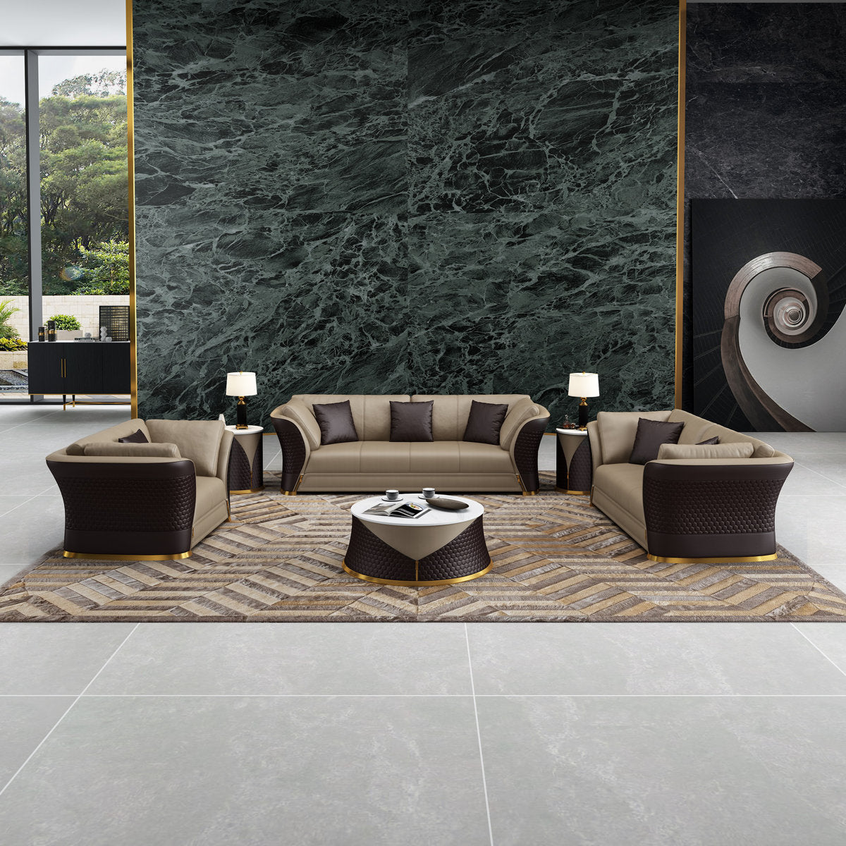 Leather Loveseat