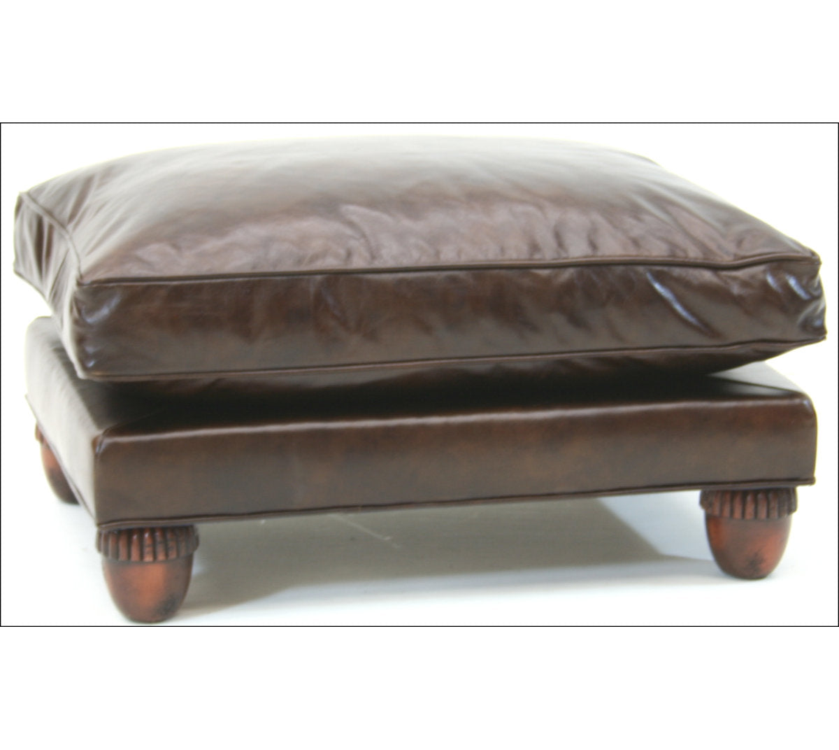 Leather Ottoman