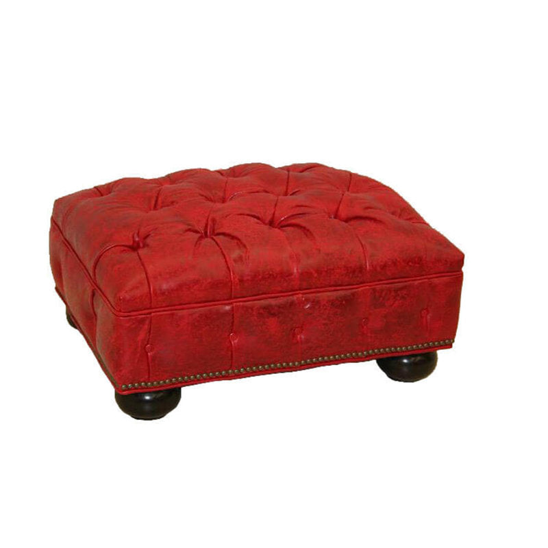 Leather Ottoman