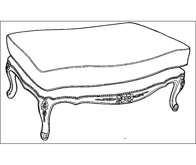 Leather Ottoman