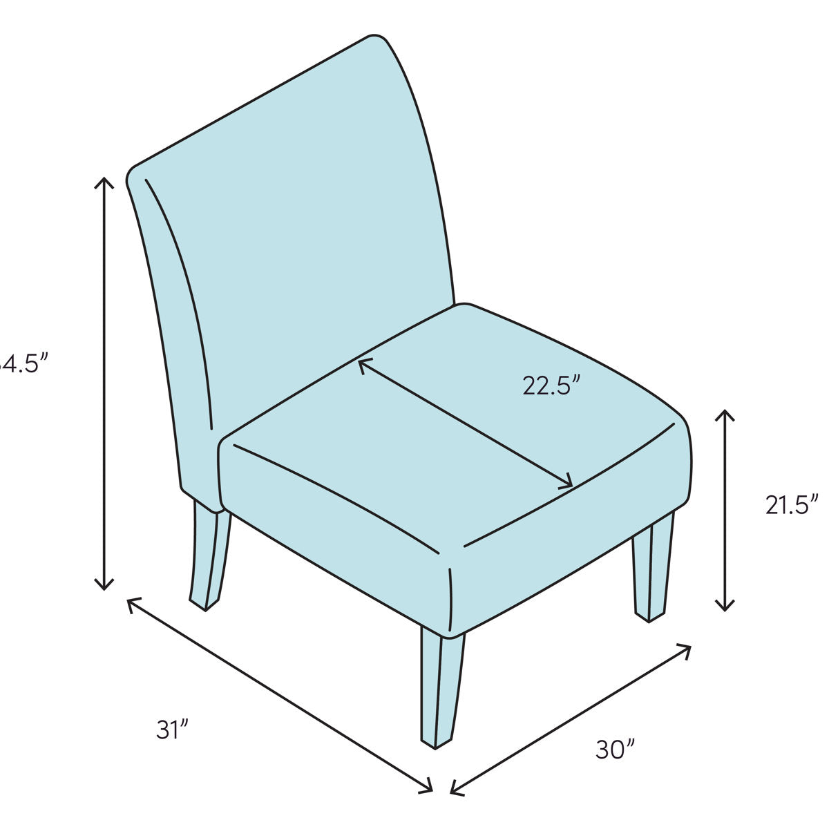 Leather Slipper Chair