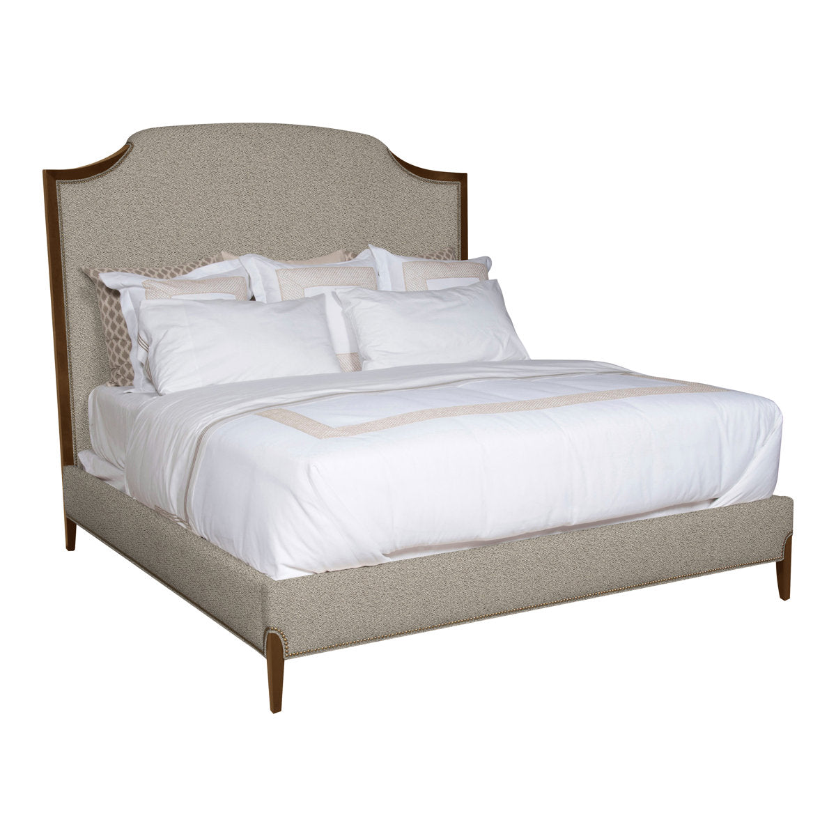 Lillet California King Upholstered Low Profile Panel Bed