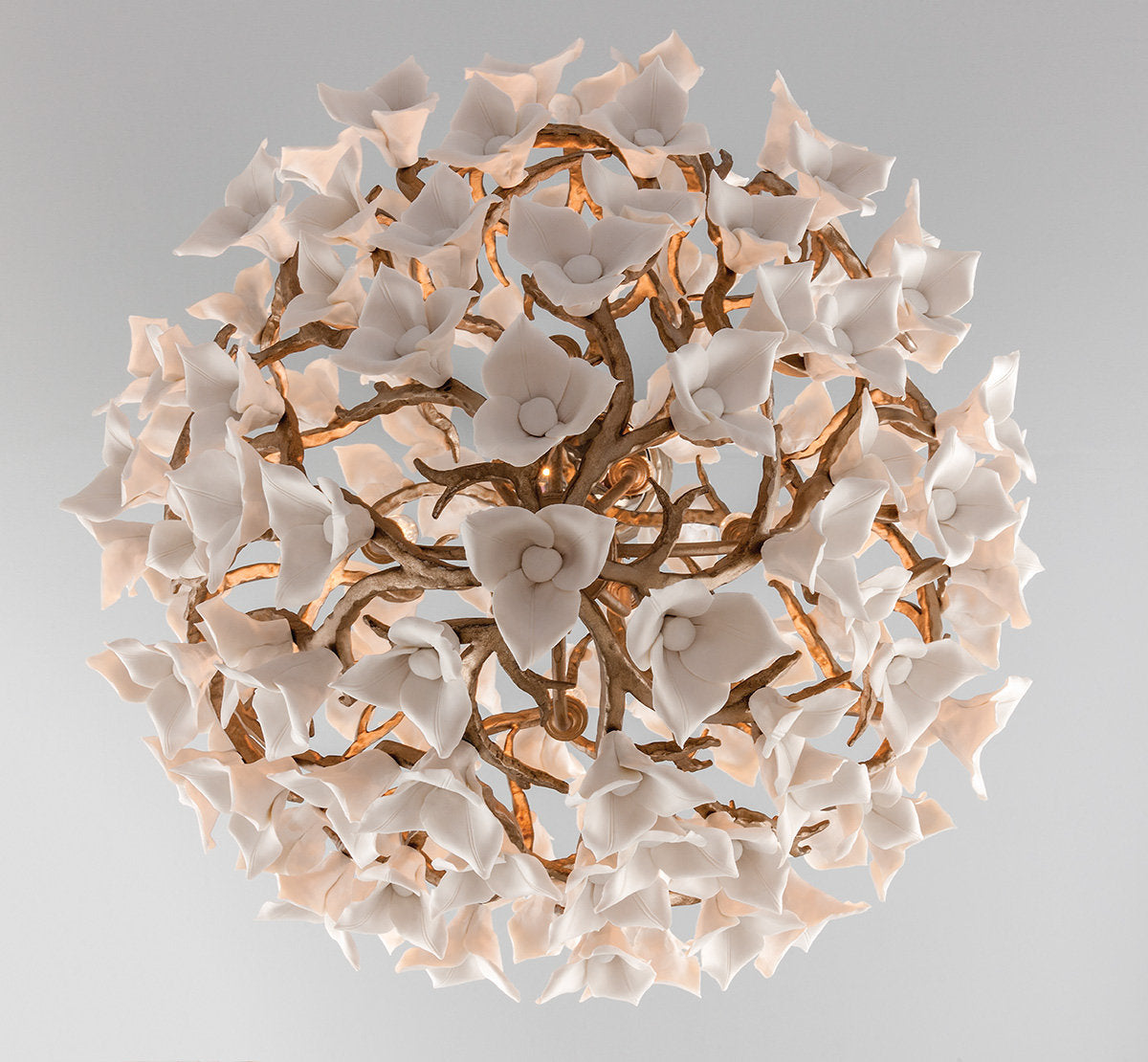 Lily 6 - Light Candle Style Geometric Chandelier