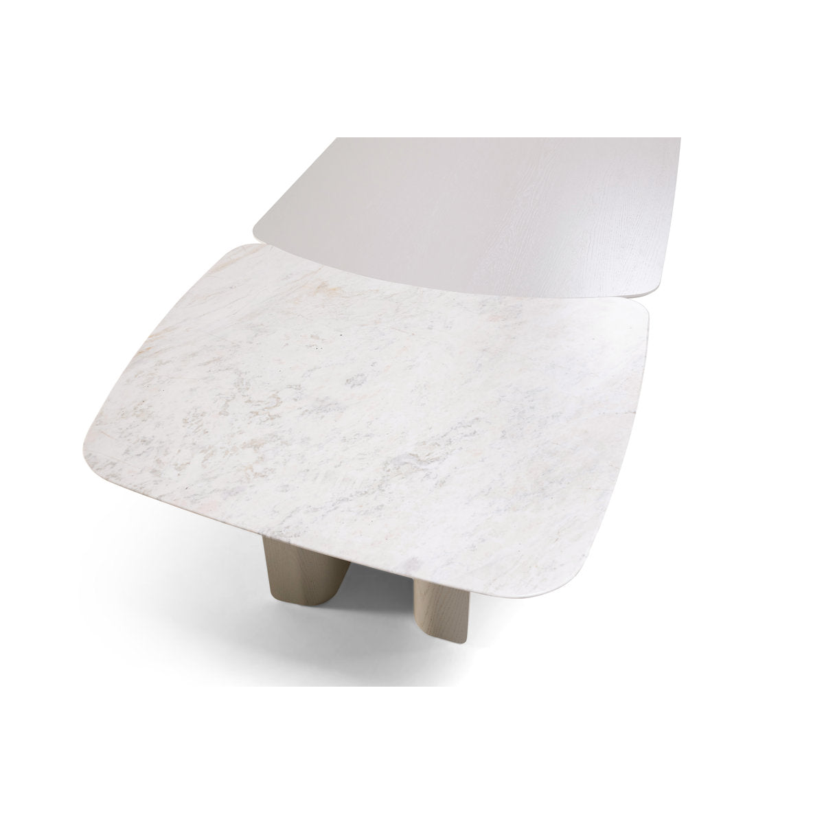 Livorno 102.5" Rectangular Dining Table with real Marble