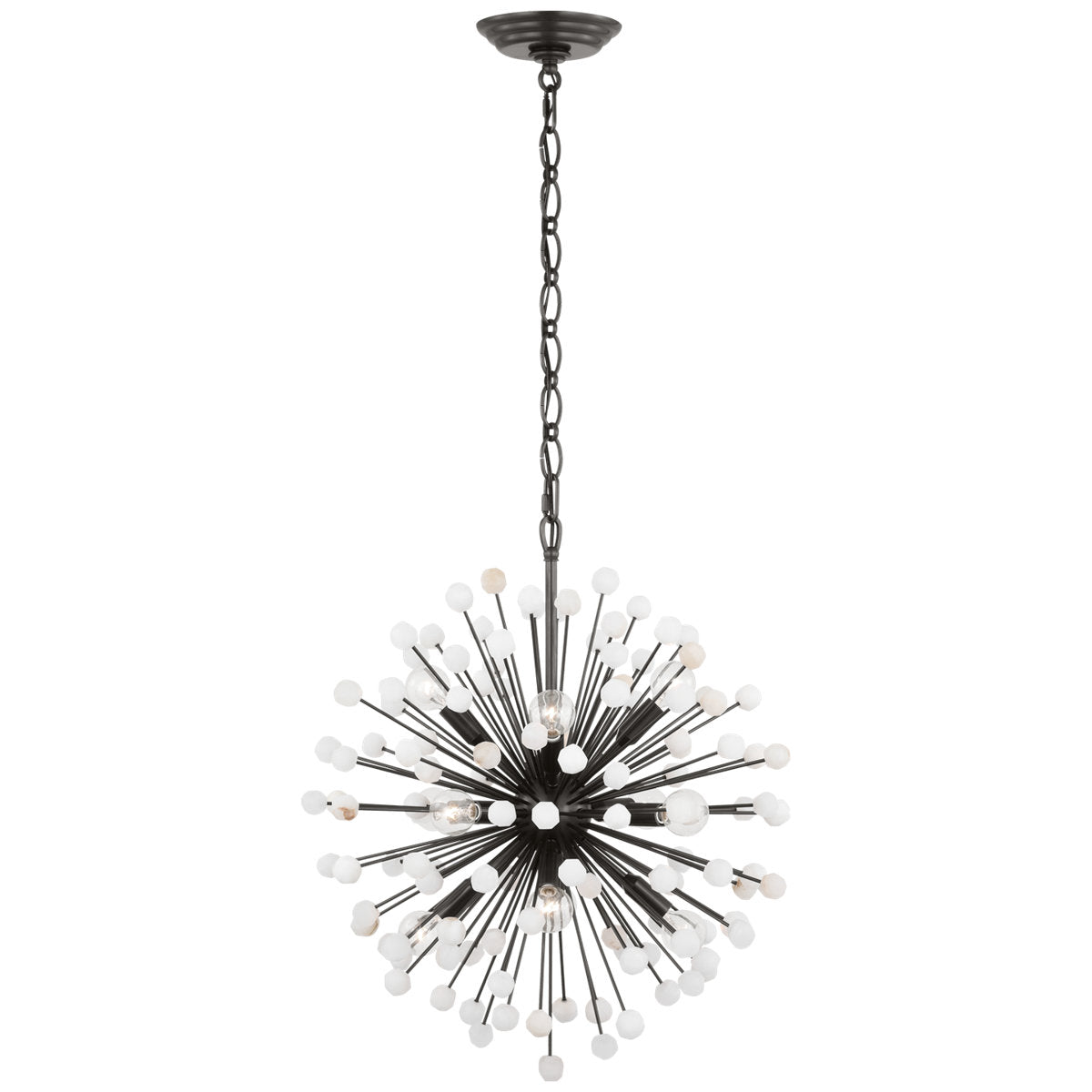 Lys 12 - Light Solid Brass Chandelier by Suzanne Kasler