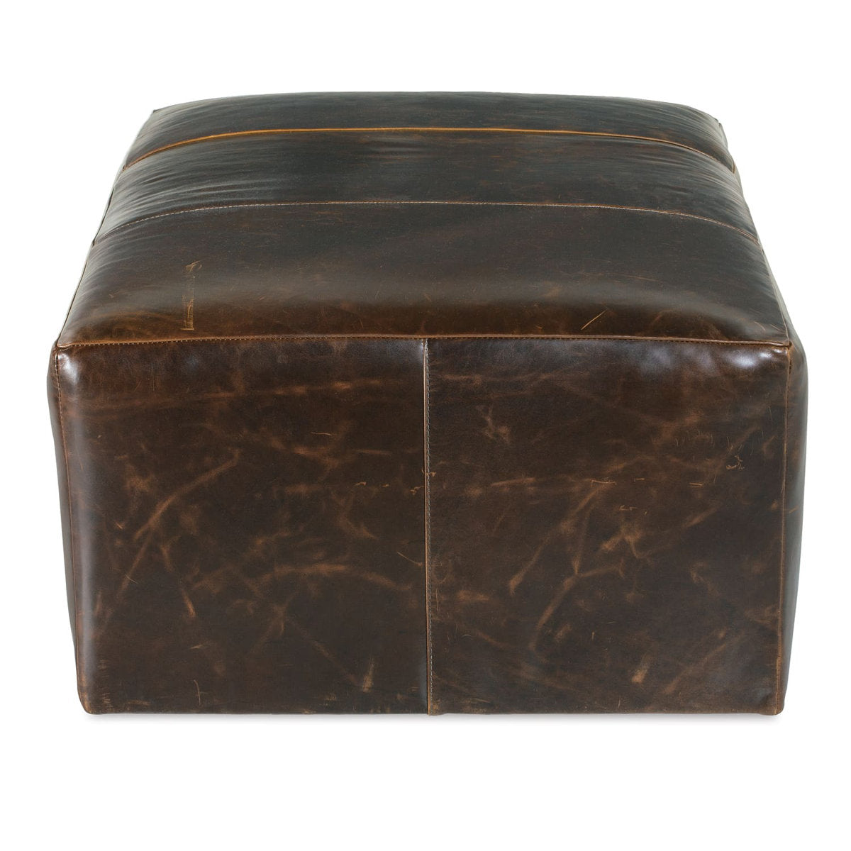 Macon Leather Ottoman