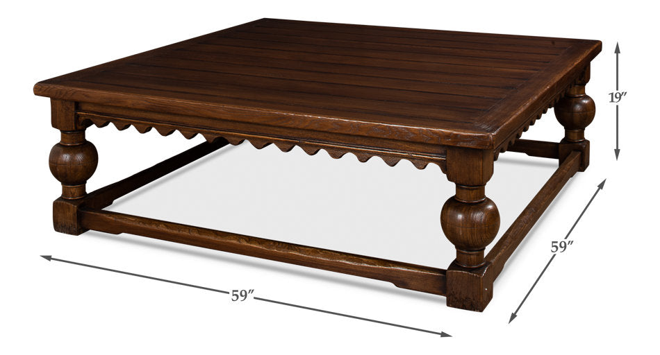 Mcmeans Solid Wood Coffee Table