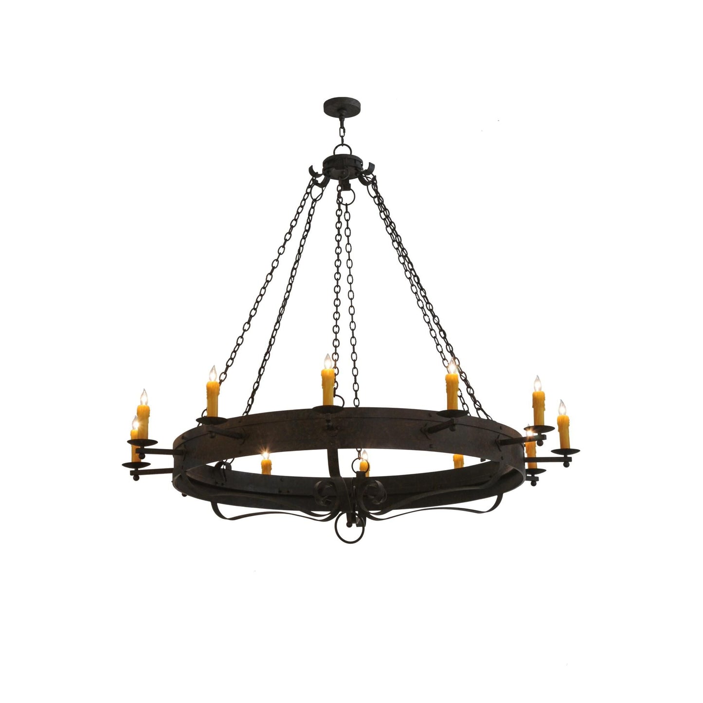 Meyda Lighting 72 Inch 12 Light Semi Flush Mount Cp247905