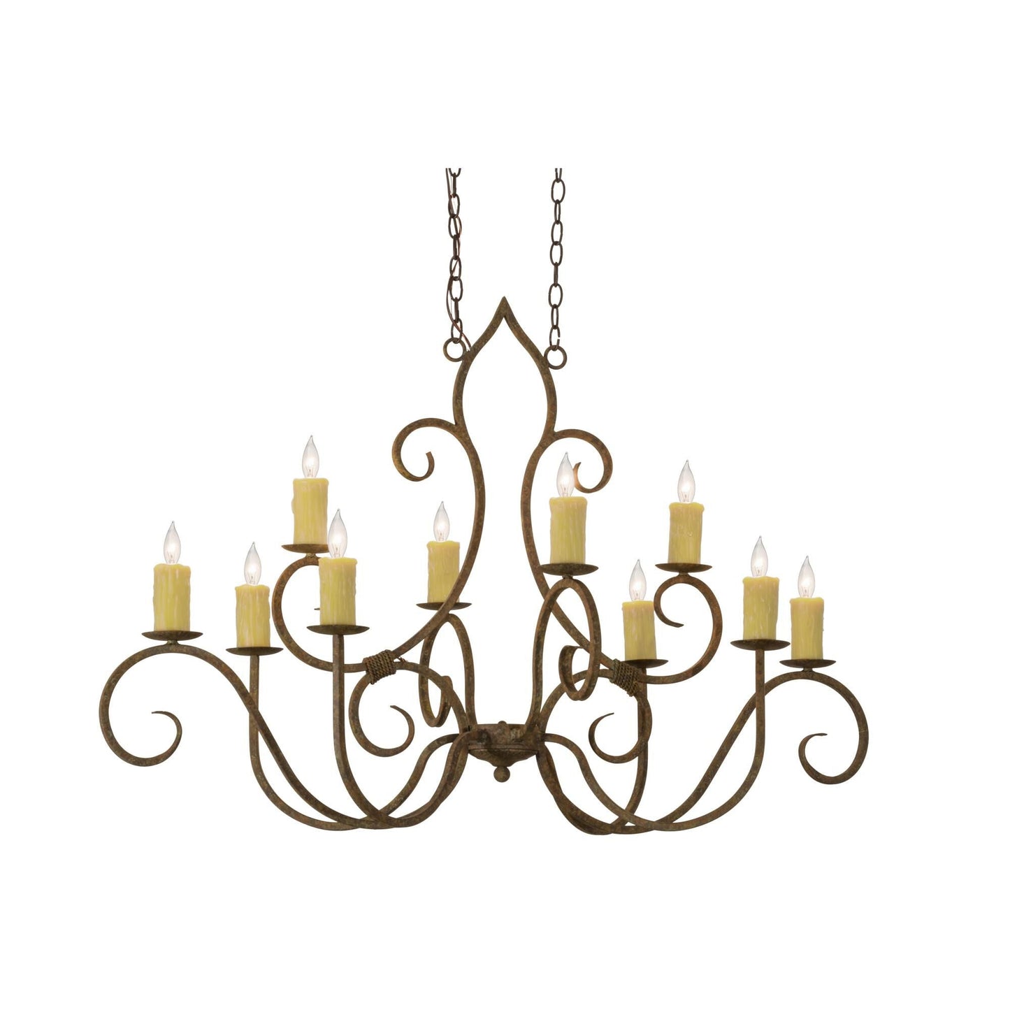 Meyda Lighting 48 Inch 10 Light Semi Flush Mount Cp247954