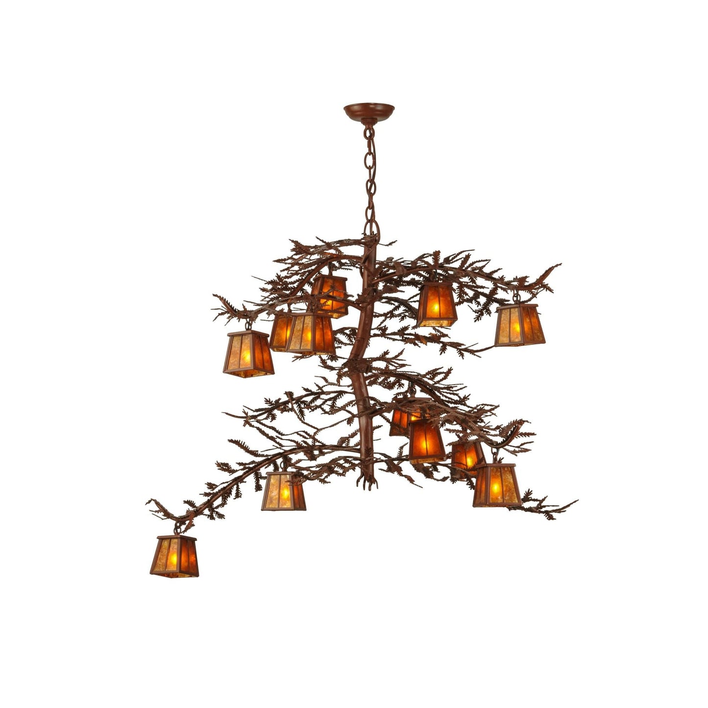 Meyda Lighting 48 Inch 12 Light Semi Flush Mount Cp248825
